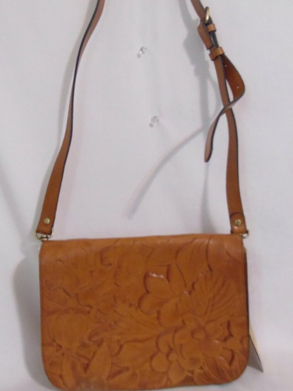 Patricia Nash Deep Embossed Flap Crossbody - Picture 2 of 8